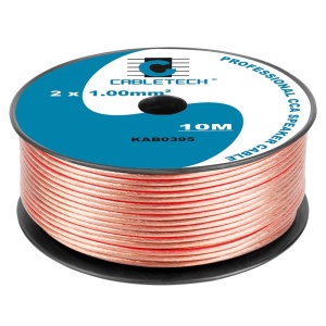 CABLU DIFUZOR CCA 2X1.00MM TRANSPARENT 10M - Img 2