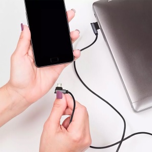 CABLU MICRO USB 1M DIAMOND EDITION - NEGRU - Img 4