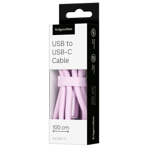 CABLU SILICON USB-USB TYPE C 1M BASIC KRUGER&MATZ - Img 4