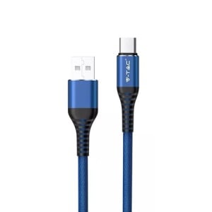 CABLU TIP C 1.2M GOLD EDITION - ALBASTRU - Img 1