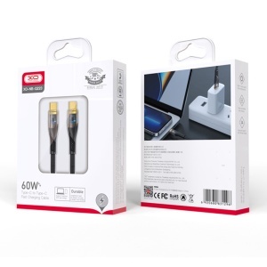 CABLU USB-C - USB-C 60W 1M - NEGRU - Img 3