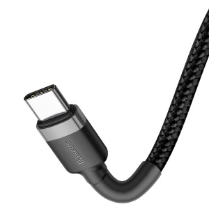 CABLU USB TIP C - TIP C PD 2.0 60W 3A 1M BASEUS - GRI/NEGRU - Img 7