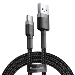 CABLU USB - USB-C 2A 2M BASEUS - GRI/NERGU - Img 2