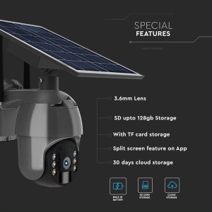 CAMERA HD SOLARA SMART WIFI - NEGRU - Img 4