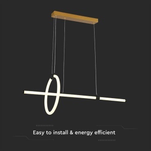 CANDELABRU LED 16W 3000K 86X100CM - NEGRU - Img 4
