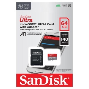 CARD MEMORIE MICROSDXC 64GB 140MB/S CL10 UHS-I SANDISK - Img 2