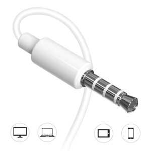 Casti JVC HA-FR15-W-EF, Cu fir, In-Ear, Microfon, mufa Jack 3,5 mm, Alb - Img 3