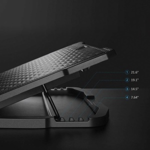 COOLING PAD LAPTOP 5 FANS 2 USB PLATINET - Img 7
