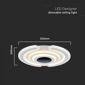CORP ILUMINAT DECORATIV DIMABIL 95W 3000K + 6000K - ALB - Img 3