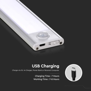 CORP ILUMINAT LED 2.5W 4000K IP20 CU SENZOR MISCARE - ARGINTIU - Img 9