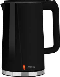 Fierbator electric ECG RK 1702 Safe to Touch Black, 1.7 litri, 2200 W, interior din otel inoxidabil, pereti dubli, negru - Img 8