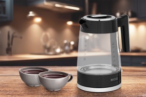 Fierbator electric ECG RK 1750 Stripe, 2200 W, 1.7 litri, sticla borosilicata, elemente din otel inoxidabil - Img 14