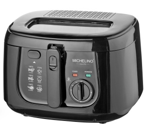 Friteuza cu ulei MICHELINO 74293, 2.5 litri, 1800 W, termostat cu reglare continua 150-190°, negru - Img 1