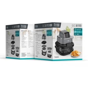 FRITEUZA GLASS AIRFRYER 4L+1.5L 1500W TEESA - Img 11