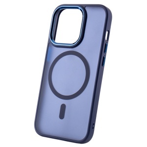 HUSA SILICON PENTRU IPHONE 17 PRO MAX CU INEL - ALBASTRUI NAVY - Img 3