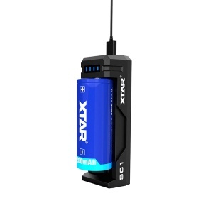 INCARCATOR ACUMULATORI 3.7V USB-C SC1 XTAR - Img 8
