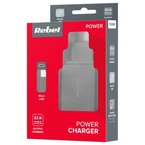 INCARCATOR RETEA MICRO USB 2400MA REBEL - Img 3
