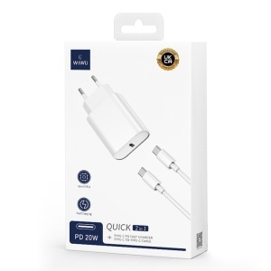 INCARCATOR RETEA USB-C FAST CHARGE PD 20W - NEGRU - Img 5