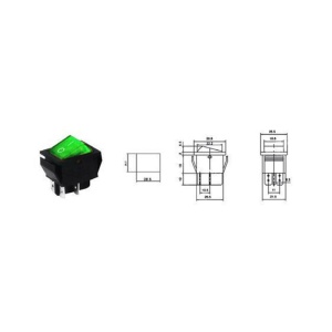 INTRERUPATOR IRS-201-1A VERDE - Img 3
