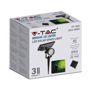 LAMPA GRADINA 2W INCARCARE SOLARA IP65 3000K - Img 4