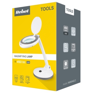 LAMPA LED 6W CU LUPA 5 DIOPTRII REBEL (30X283 - Img 4