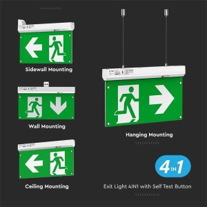 LAMPA LED IESIRE DE URGENTA 2.5W 6000K ALB RECE - Img 10
