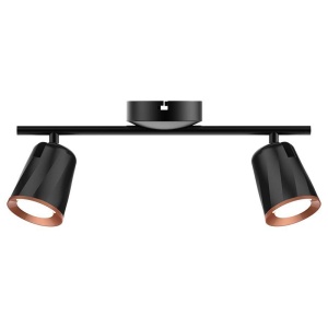 LAMPA LED MONTAJ PERETE 2X6W 4000K ALB NEUTRU - NEGRU - Img 2