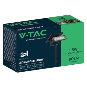 LAMPA LED SOLARA 0.9W 3000K 2IN1 MONTAJ PERETE + TARUS GRADINA IP65 - Img 4