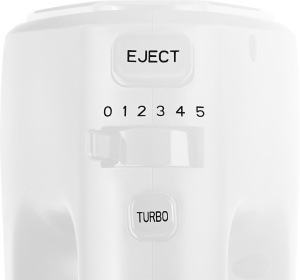 Mixer de mana ECG RS 440 White Lite, 400 W, 5 viteze, functie TURBO, 2 teluri si 2 carlige, alb - Img 6