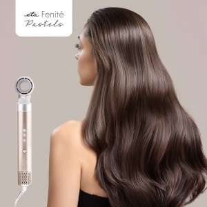 Ondulator ETA2323 90000 Fenite Pastels, 1400 W, ionizare, placi cu invelis ceramic, 3 trepte de temperatura, auriu - Img 6