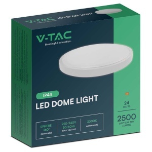 PLAFONIERA 24W IP44 4000K ALB NEUTRU - ALB - Img 3