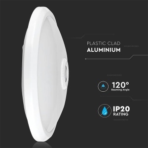 PLAFONIERA LED 12W IP20 SENZOR DE MISCARE 4000K ALB NEUTRU - Img 3