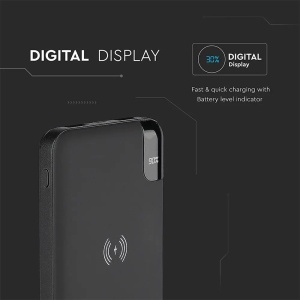 POWER BANK 8000MAH INCARCARE WIRELESS MODEL STAND - NEGRU - Img 16