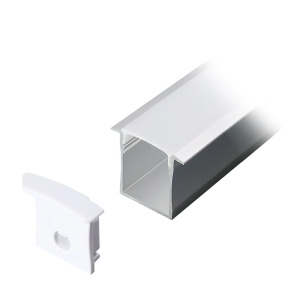 PROFIL ALUMINIU PENTRU BANDA LED 2M 30MM X 20MM ALB - Img 2