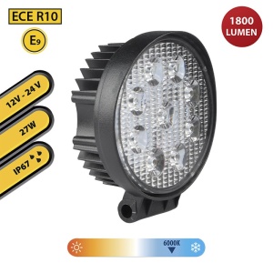 PROIECTOR AUTO LED 12/24V 27W 1800LM IP67 - Img 4