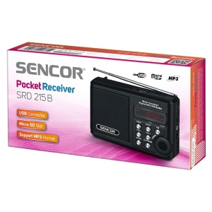 RADIO PORTABIL MICRO SD NEGRU SENCOR - Img 3
