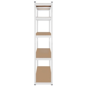 RAFT METALIC 5 POLITE 750KG MDF 180X90X40 ALB REBEL - Img 5