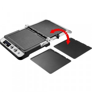 RESIGILAT - Contact grill ECG KG 1000 Gourmet, 1650–2000 W, 2 termostate independente - Img 5