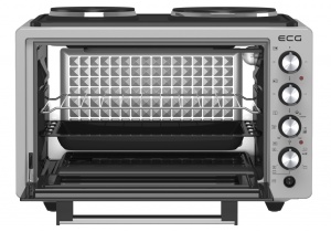 RESIGILAT - Cuptor electric ECG ETH 3701G, 37 L, putere maxima 2500 W, 2 plite, 40-230 °C, rotisor - Img 3