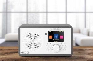 RESIGILAT - Internet radio ECG B.BOLD 3200 Cubo, FM, Bluetooth, Li-Ion 3,7V/2000 mAh, 3W RSM, telecomanda, carcasa din lemn - Img 15