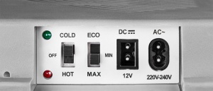 RESIGILAT - Lada frigorifica auto cu functie de incalzire si racire ECG AC 3022 HC Dual, 28 L, 12V, 230V, mod ECO, gri/verde - Img 5