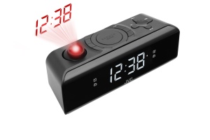 RESIGILAT - Radio cu ceas si alarma JVC RA-E211B, proiectie ora, tuner digital FM/AM, setare luminozitate, negru - Img 4