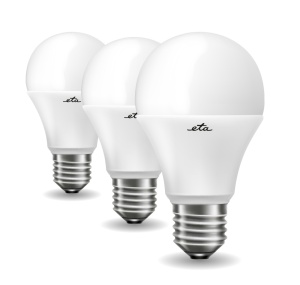 Set 3 becuri economice LED ETA EKO Classic, 11W (75W), E27, lumina calda - Img 3