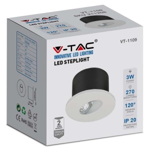 SPOT LED STEPLIGHT 3W 4000K ALB NEUTRU - Img 3