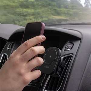SUPORT TELEFON MAGNETIC CU INCARCARE WIRELESS 15W PRINDERE VENTILATIE - Img 6