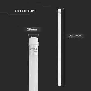 TUB LED T8 G13 PLASTIC 9W 60CM 4000K ALB NEUTRU, CIP CREE - Img 5