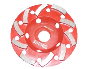 Tudee Disc diamantat slefuire-degrosare beton dur, standard, 125x22.2x8x6mm
