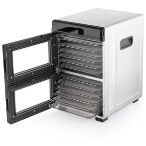 Uscator de fructe ETA Vital Air Dual ETA3302 90000, 1100W, 2 zone independente, 12 site inox, 35-80°C, negru - Img 4