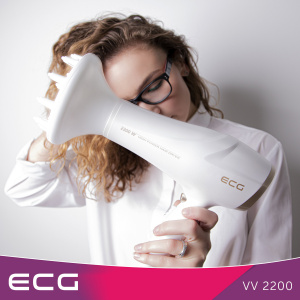 Uscător de păr ECG VV 2200, elegant, 2 trepte , mod aer rece, 2200W - Img 5