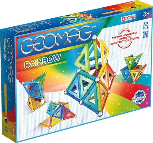 Geomag set magnetic 72 piese Rainbow, 371